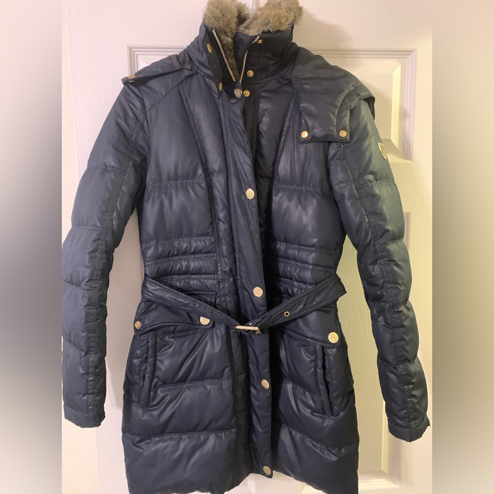 2 winter puffer jackets, VINCE CAMUTO Navy,XS,and DKNY BURGUNDY, XS,